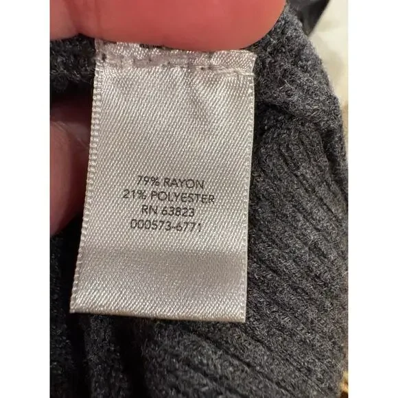 Very Chic Women's Size 2XL CJ Banks Sweater in Dark Grey - Picture 7 of 8